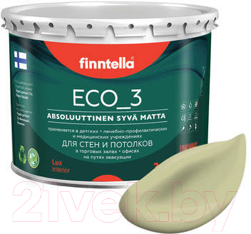 Краска Finntella Eco 3 Wash and Clean Lammin / F-08-1-3-LG85