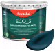 Краска Finntella Eco 3 Wash and Clean Valtameri / F-08-1-3-LG95 (2.7л, темно-бирюзовый, глубокоматовый) - 