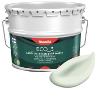 Краска Finntella Eco 3 Wash and Clean Kalpea / F-08-1-9-FL029 (9л, бледно-зеленый, глубокоматовый) - 