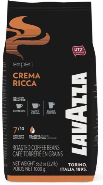 Кофе в зернах Lavazza Crema Ricca