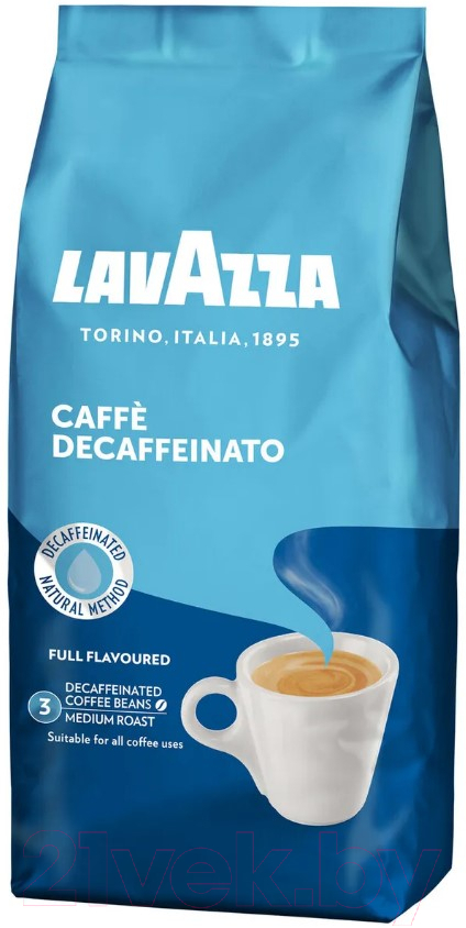 Кофе в зернах Lavazza DEK без кофеина