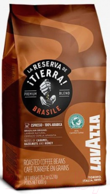 Кофе в зернах Lavazza La Reserva de Tierra Brasile Espresso 100% Arabica (1кг)