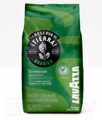 Кофе в зернах Lavazza La Reserva de Tierra Brasile Espresso Blend (1кг)