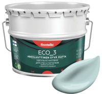 Краска Finntella Eco 3 Wash and Clean Aamu / F-08-1-9-LG102 (9л, глубокоматовый) - 