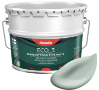 Краска Finntella Eco 3 Wash and Clean Aave / F-08-1-9-LG284 (9л, глубокоматовый) - 