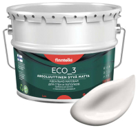 Краска Finntella Eco 3 Wash and Clean Maito / F-08-1-9-LG285 (9л, молочно-белый, глубокоматовый) - 