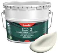 Краска Finntella Eco 3 Wash and Clean Antiikki / F-08-1-9-LG41 (9л, глубокоматовый) - 