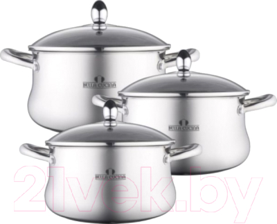 Набор кастрюль Bella Cucina BC-2142 (6пр)