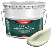 Краска Finntella Eco 3 Wash and Clean Lootus / F-08-1-9-LG87 (9л, пастельно зеленовато-желтый, глубокоматовый) - 