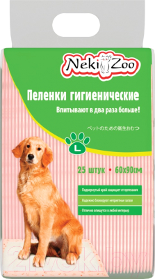 Одноразовая пеленка для животных NekiZoo PP760 (60x90см, 25шт)