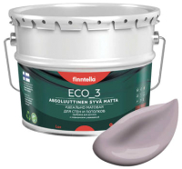 Краска Finntella Eco 3 Wash and Clean Metta / F-08-1-9-LG187 (9л, серо-лиловый, глубокоматовый) - 
