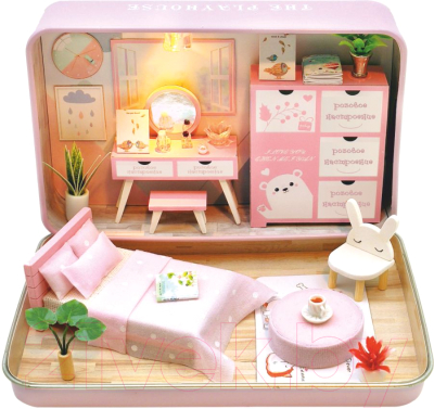 Кукольный домик Hobby Day Розовое настроение в шкатулке / S932