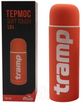 Термос для напитков Tramp Soft Touch / TRC-110ор (1.2л, оранжевый)