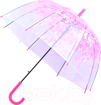 Зонт-трость Мультидом Цветы / FX24-13 (полуавтомат)