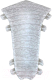 Уголок для плинтуса Ideal К55 Комфорт 253 Ясень серый (2шт, внутренний, флоупак) - 