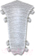 Уголок для плинтуса Ideal К55 Комфорт 282 Палисандр серый (2шт, внутренний, флоупак) - 