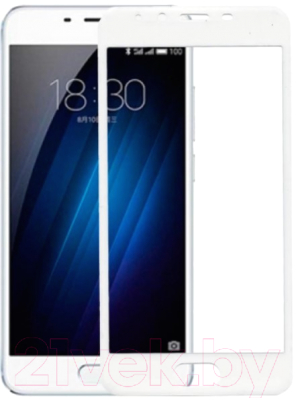 Защитное стекло для телефона Case Soft Edge для Meizu U10 (белый)