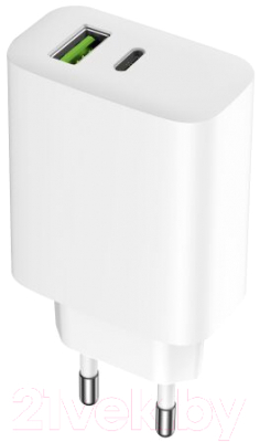 Адаптер питания сетевой Digitalpart WC-2201 USB с кабелем Lightning (белый)