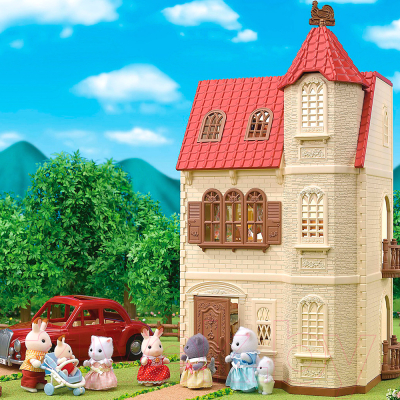 Кукольный домик Sylvanian Families Трехэтажный дом с флюгелем / 5400
