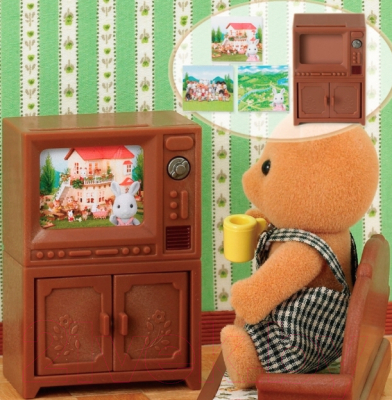 Комплект аксессуаров для кукольного домика Sylvanian Families Телевизор / 5149