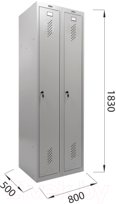 Шкаф металлический Brabix LK 21-80 усиленный / 291129