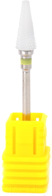 Фреза для маникюра Global Fashion Керамическая конус с желтая насечкой XF 3/32 Cone ST (C)