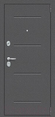 Входная дверь el'Porta Porta R-2 104.П28 88x205 (правая, Snow Veralinga MG/антик серебро)