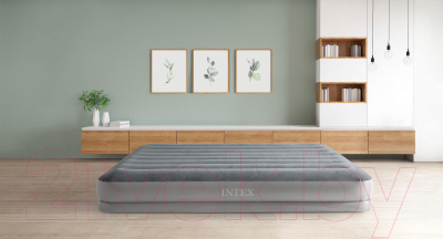 Надувная кровать Intex Prestige Mid-Rise Airbeds With USB Pump / 64114 (203x152x30)