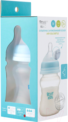 Бутылочка для кормления Roxy-Kids Средний поток 3+ / RBTL-002 (160мл)