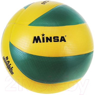 Мяч волейбольный Minsa 735908 (размер 5, желтый/зеленый)