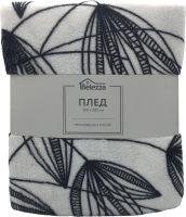 Плед Belezza Gardenia 180x200 (черно-белый) - 