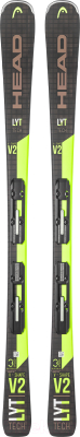 Горные лыжи Head V-Shape V2 Lyt-Pr 156 / 315219 (Black/Neon Yellow)