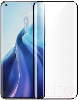 Защитное стекло для телефона Case 3D для Xiaomi Mi 11/Mi 11 Pro (черный)