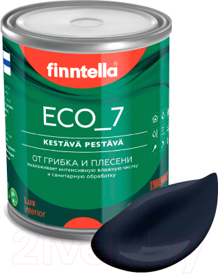 Краска Finntella Eco 7 Nevy / F-09-2-1-FL001 (900мл, темно-синий)