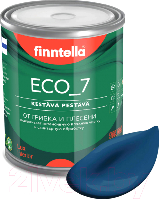 Краска Finntella Eco 7 Sininen Kuu / F-09-2-1-FL003 (900мл, лазурно-синий)