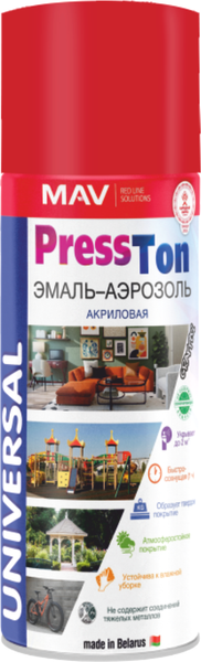 Эмаль MAV PressTon RAL8017 Акриловая глянцевая (520мл)