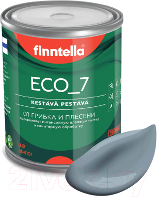 Краска Finntella Eco 7 Harmaa / F-09-2-1-FL005 (900мл, серо-голубой)