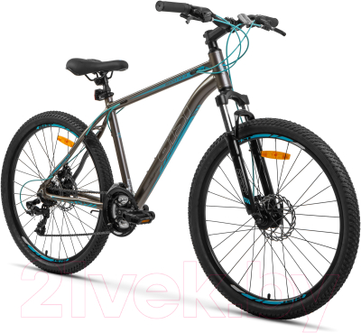 Велосипед AIST Rocky 1.0 Disc 26 2021 (13, серый/синий)