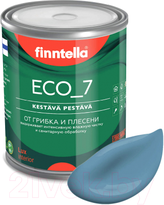 Краска Finntella Eco 7 Terassininen / F-09-2-1-FL013 (900мл, пастельный синий)