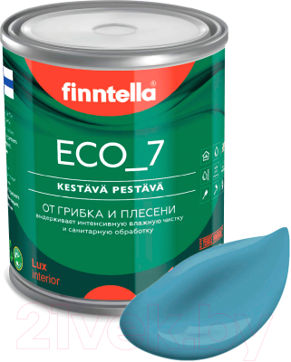 Краска Finntella Eco 7 Meri Aalto / F-09-2-1-FL014 (900мл, светло сине-серый)