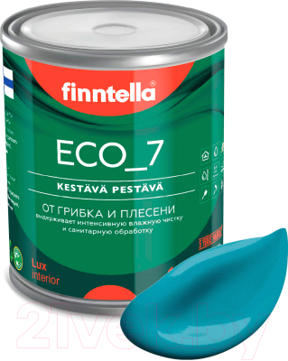Краска Finntella Eco 7 Opaali / F-09-2-1-FL016 (900мл, голубой)