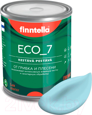 Краска Finntella Eco 7 Taivaallinen / F-09-2-1-FL017 (900мл, нежно-голубой)