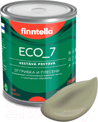 Краска Finntella Eco 7 Khaki / F-09-2-1-FL022 (900мл, серо-зеленый)