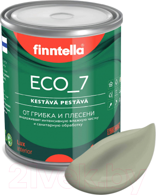 Краска Finntella Eco 7 Suojaa / F-09-2-1-FL024 (900мл, серо-зеленый)