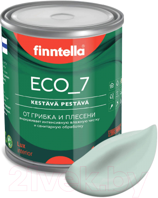 Краска Finntella Eco 7 Paistaa / F-09-2-1-FL038 (900мл, бледно-бирюзовый)