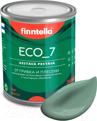 Краска Finntella Eco 7 Naamiointi / F-09-2-1-FL041 (900мл, зеленый хаки)