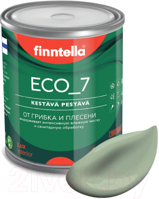 Краска Finntella Eco 7 Pastellivihrea / F-09-2-1-FL042 (900мл, светло-зеленый хаки)