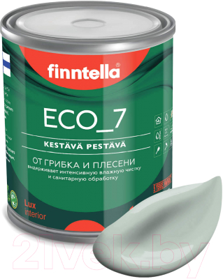 Краска Finntella Eco 7 Aave / F-09-2-1-FL044 (900мл, серо-зеленый)