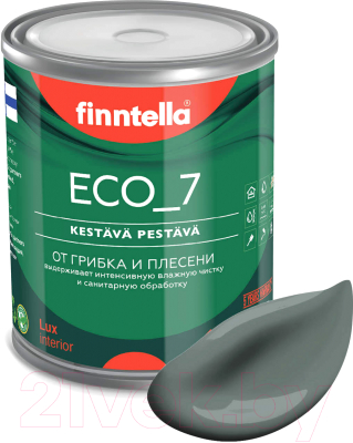 Краска Finntella Eco 7 Salvia / F-09-2-1-FL051 (900мл, серо-зеленый)