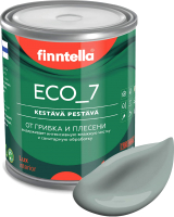 Краска Finntella Eco 7 Sammal / F-09-2-1-FL052 (900мл, серо-зеленый) - 